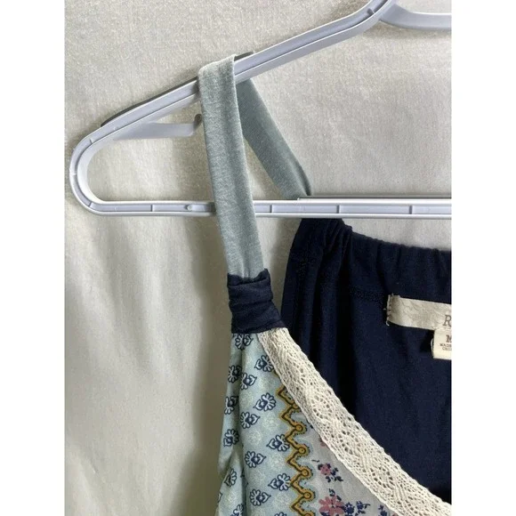 Rewind Womens Medium Floral Cami Tank Top Gathered Straps Flowy Cottage Core M - Picture 5 of 8